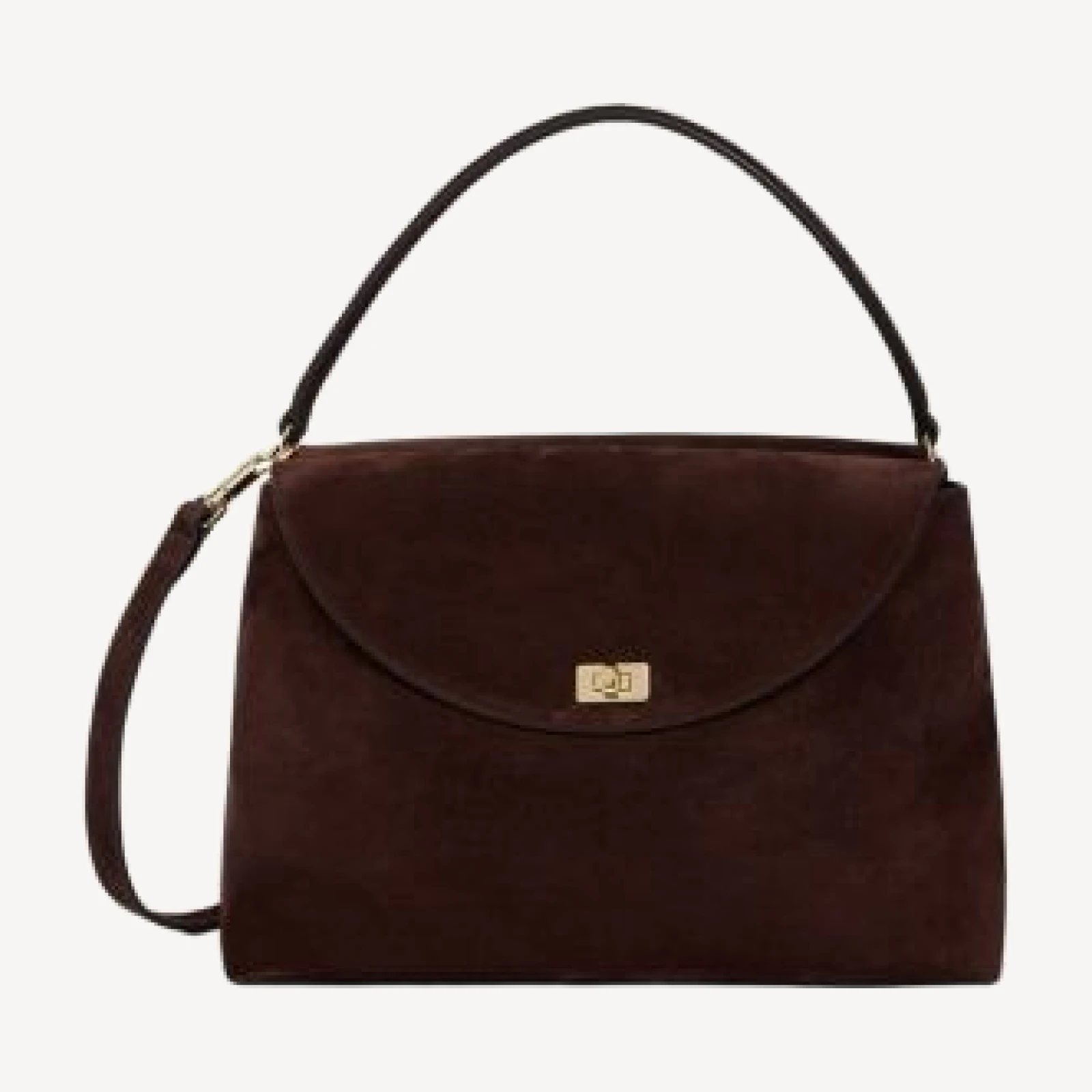 Sandro Le Grand Bazaar Suede Top Handle Bag