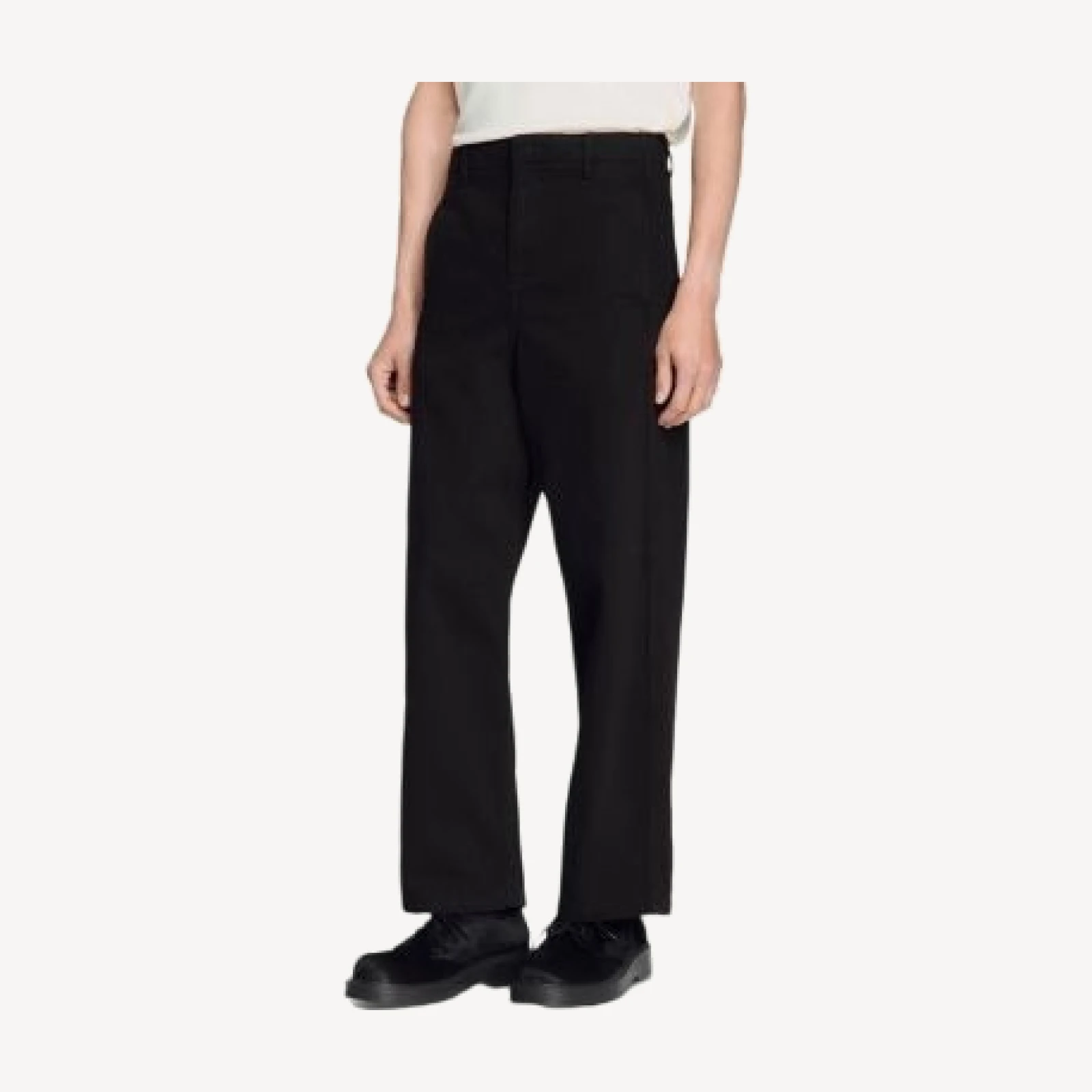 Sandro Barrel Fit 28.7 Jeans in Chocolate