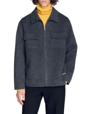 Sandro Dual Pocket Overshirt Jacket