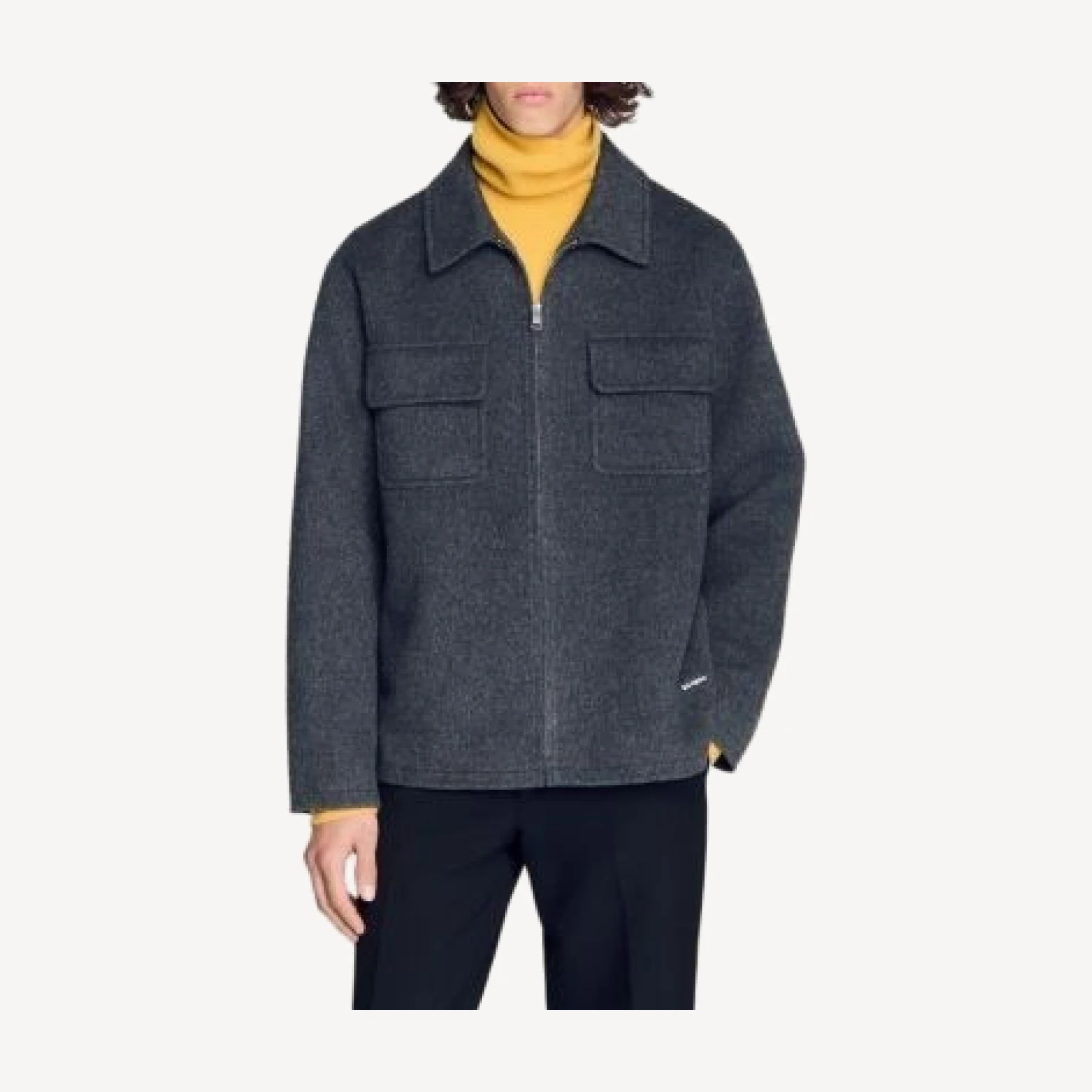Sandro Dual Pocket Overshirt Jacket