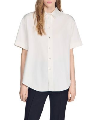 Sandro Roccalina Pleated Back Shirt