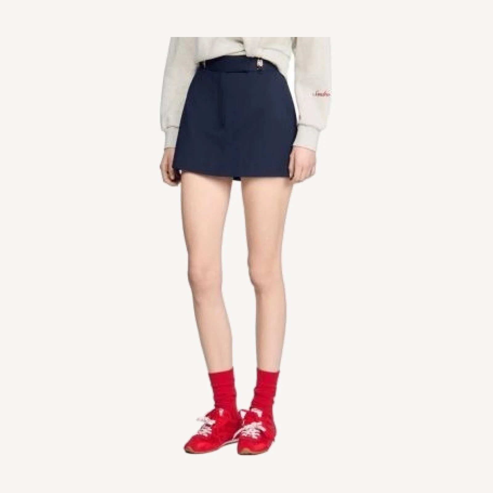 Sandro Altheora Pinstriped Skort
