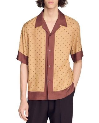 Sandro Micro Cross Motif Shirt