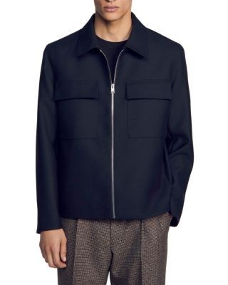 Sandro Theodore Patch Pocket Zip Jacket