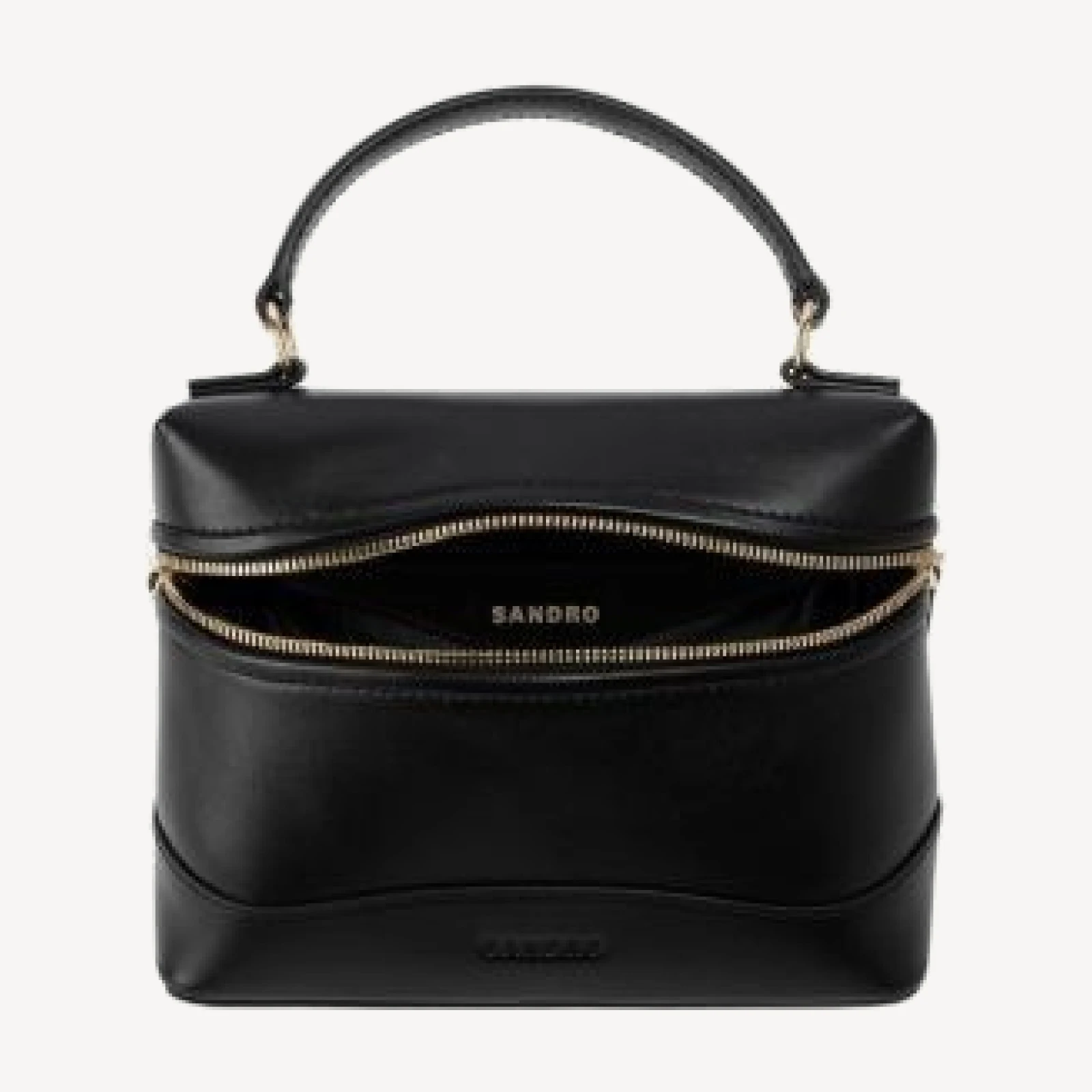 Sandro Tangolino Leather Top Handle Bag