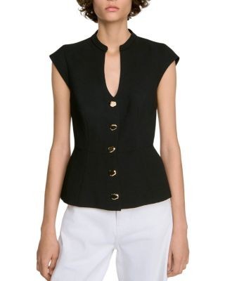 Sandro Britty Peplum Top