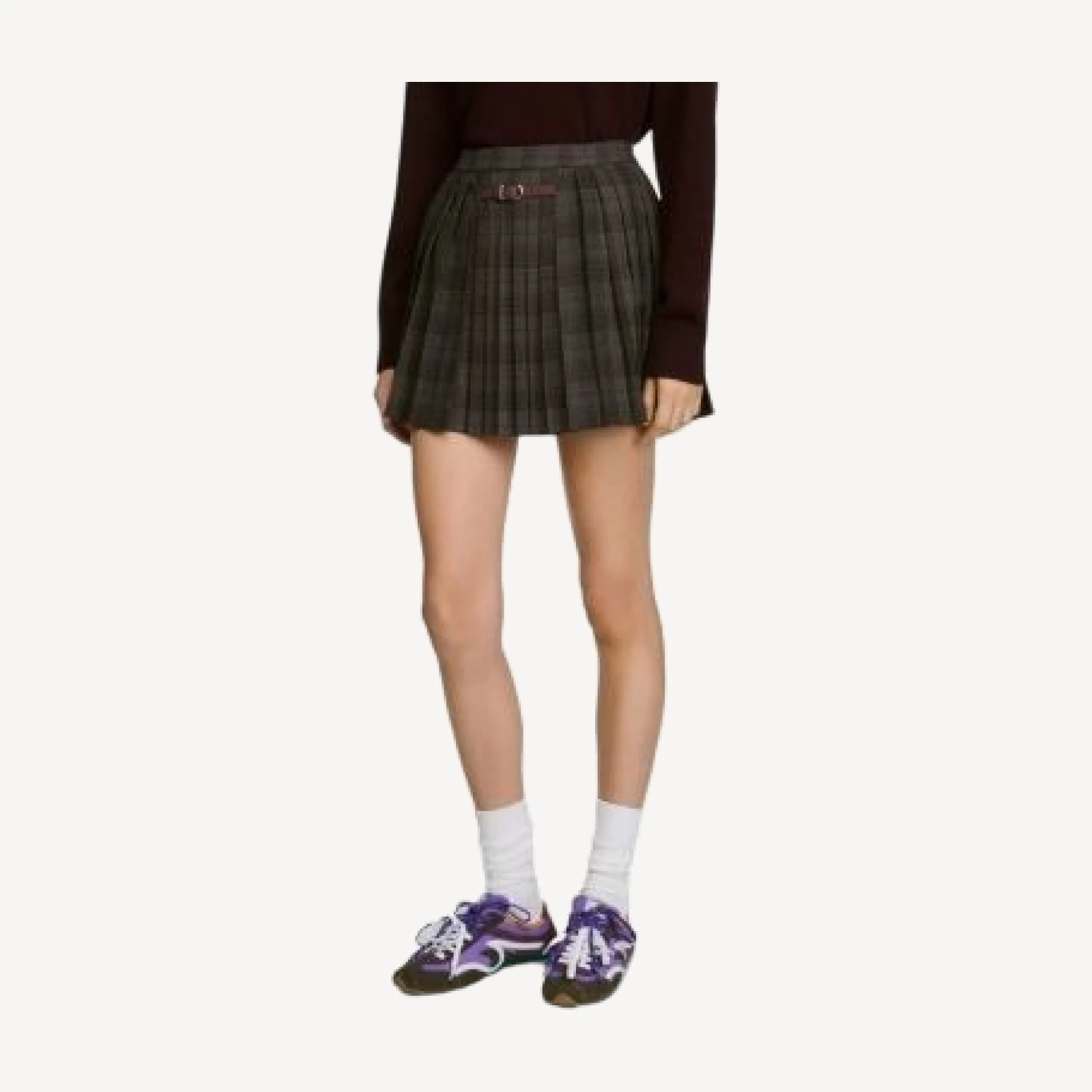 Sandro Kayla Pleated Skirt