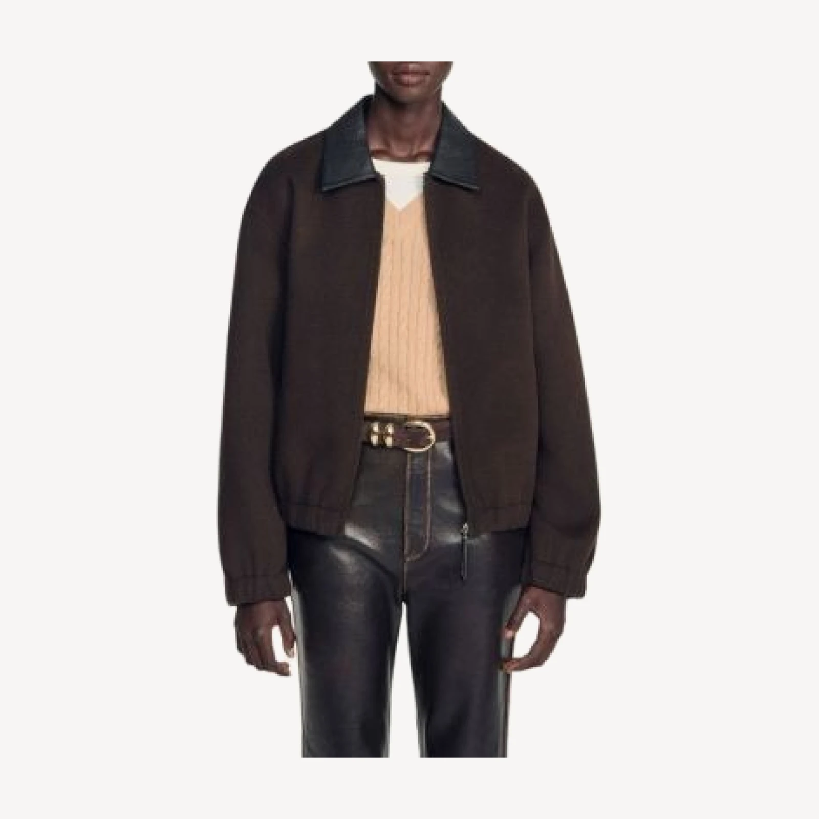 Sandro Nilo Double Faced Wool Jacket