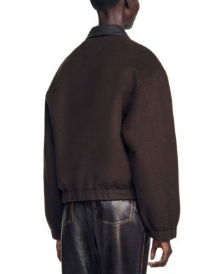 Sandro Nilo Double Faced Wool Jacket
