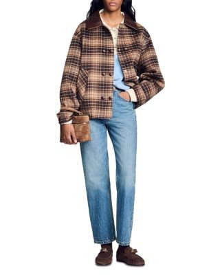 Sandro Mystic Wool Blend Jacket