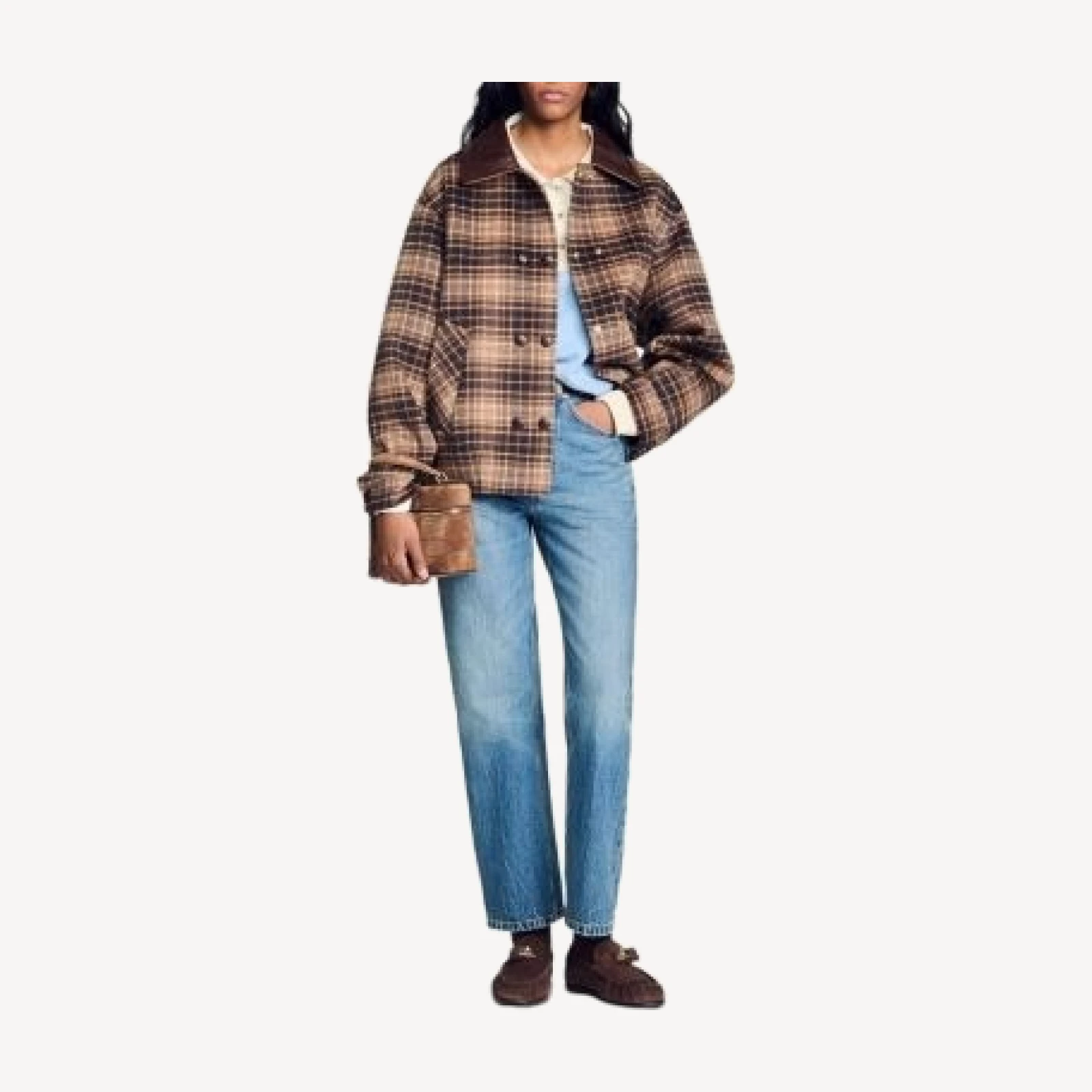 Sandro Mystic Wool Blend Jacket