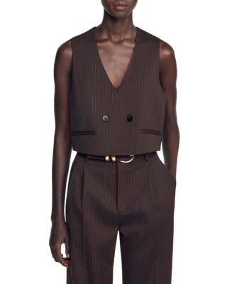 Sandro Matthew Cropped Vest
