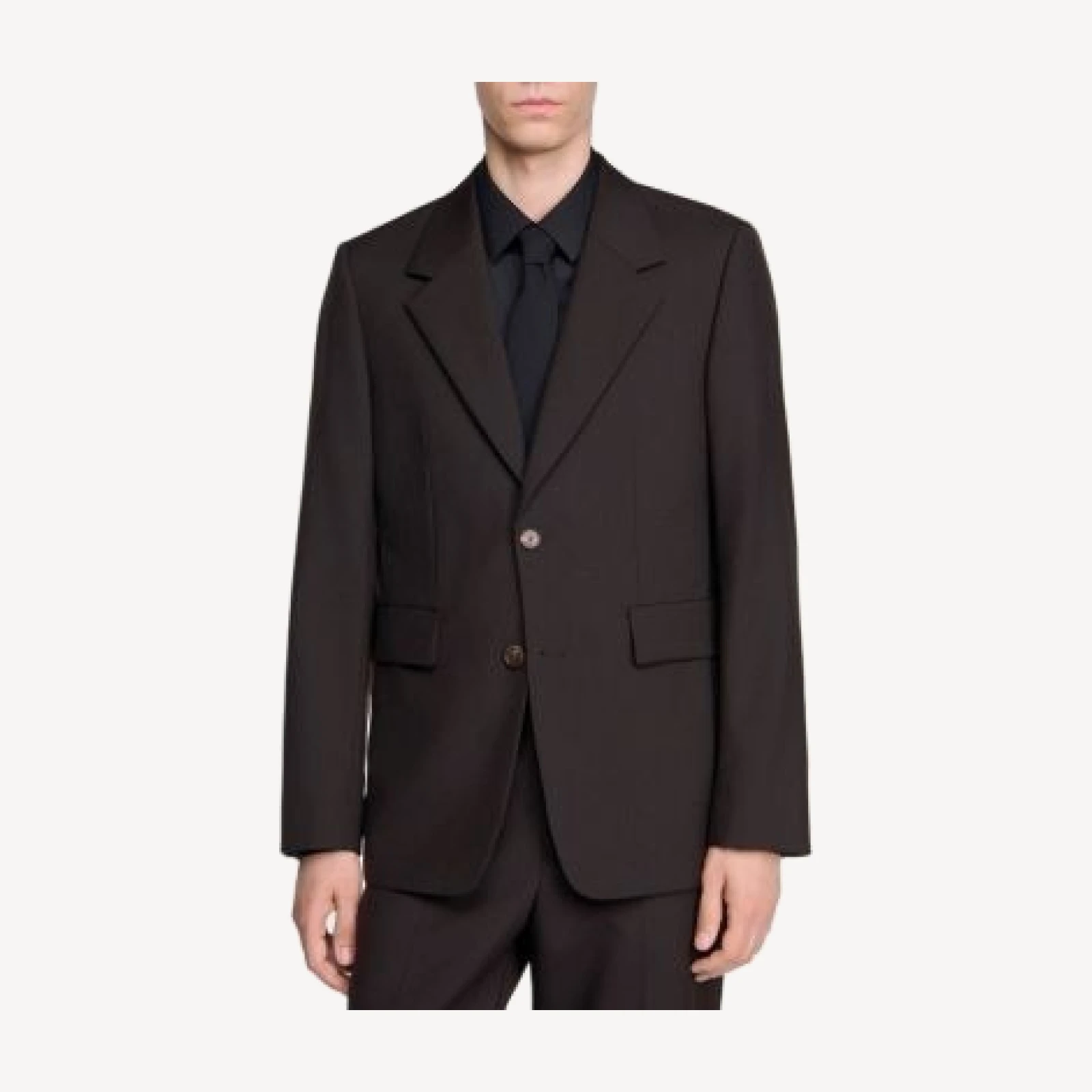 Sandro New Formal Standard Fit Wool Suit Jacket