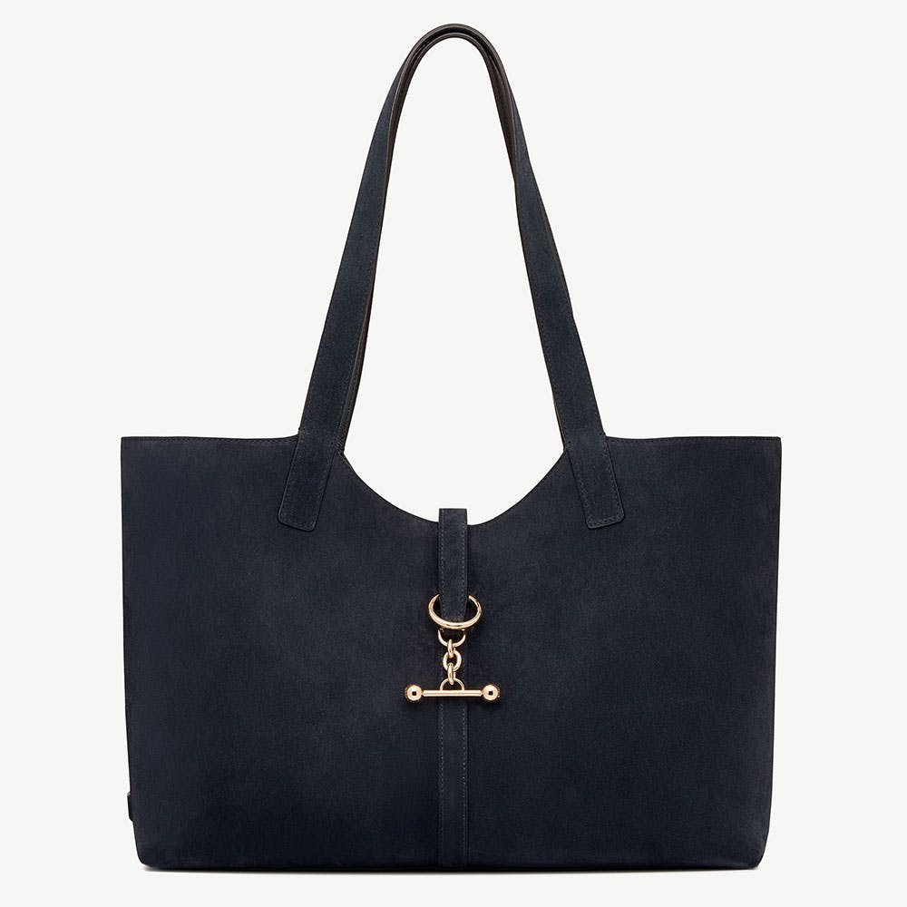 Kite Tote - Navy Suede