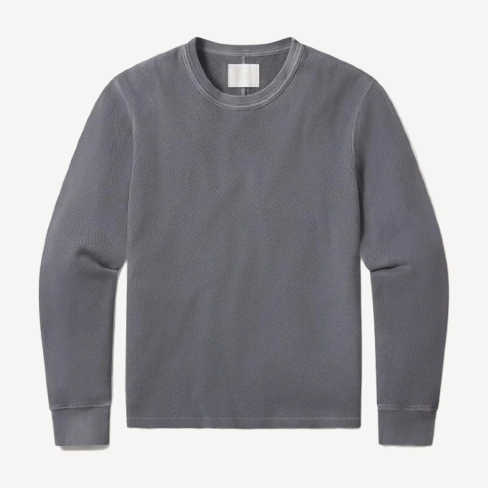 Waffle Crewneck in Grey