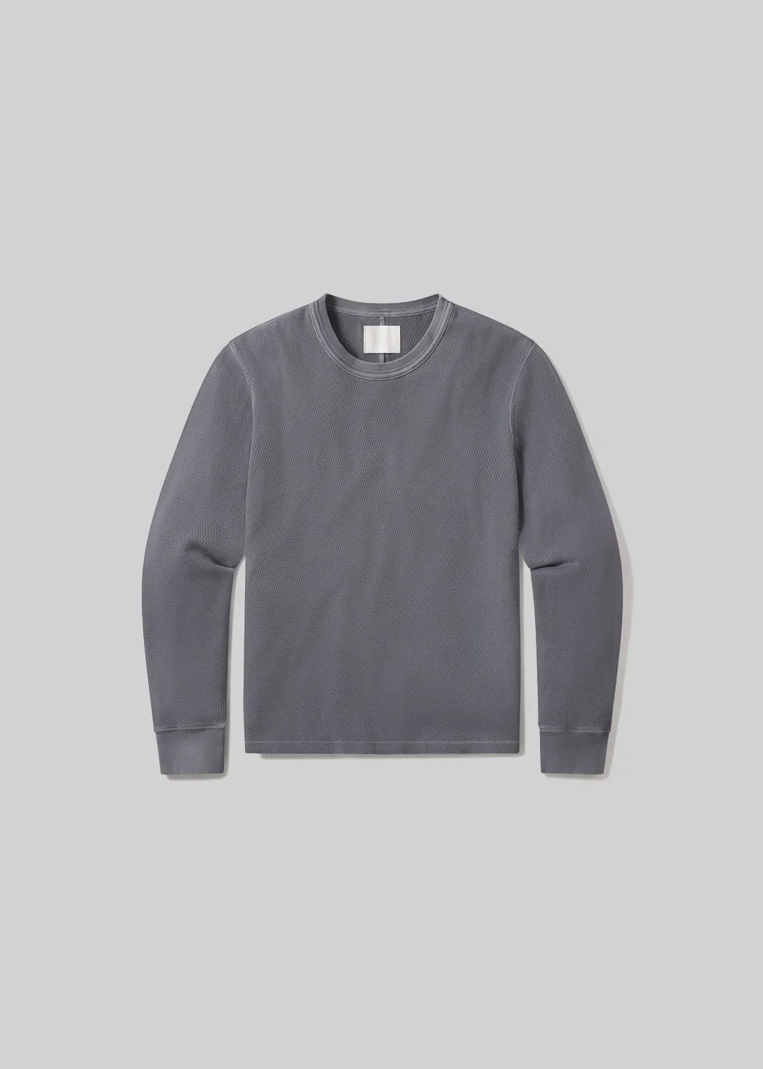 Waffle Crewneck in Grey