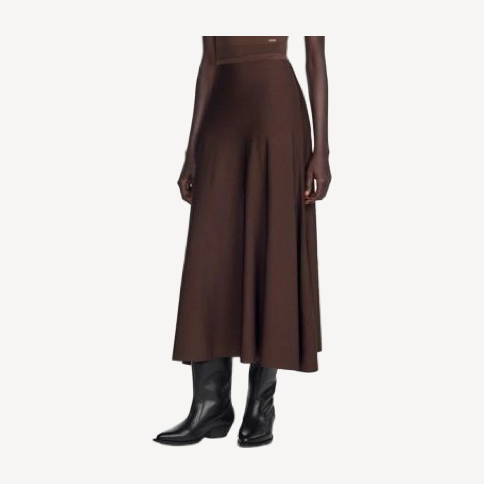 Sandro Giovanna Semi Sheer Maxi Skirt