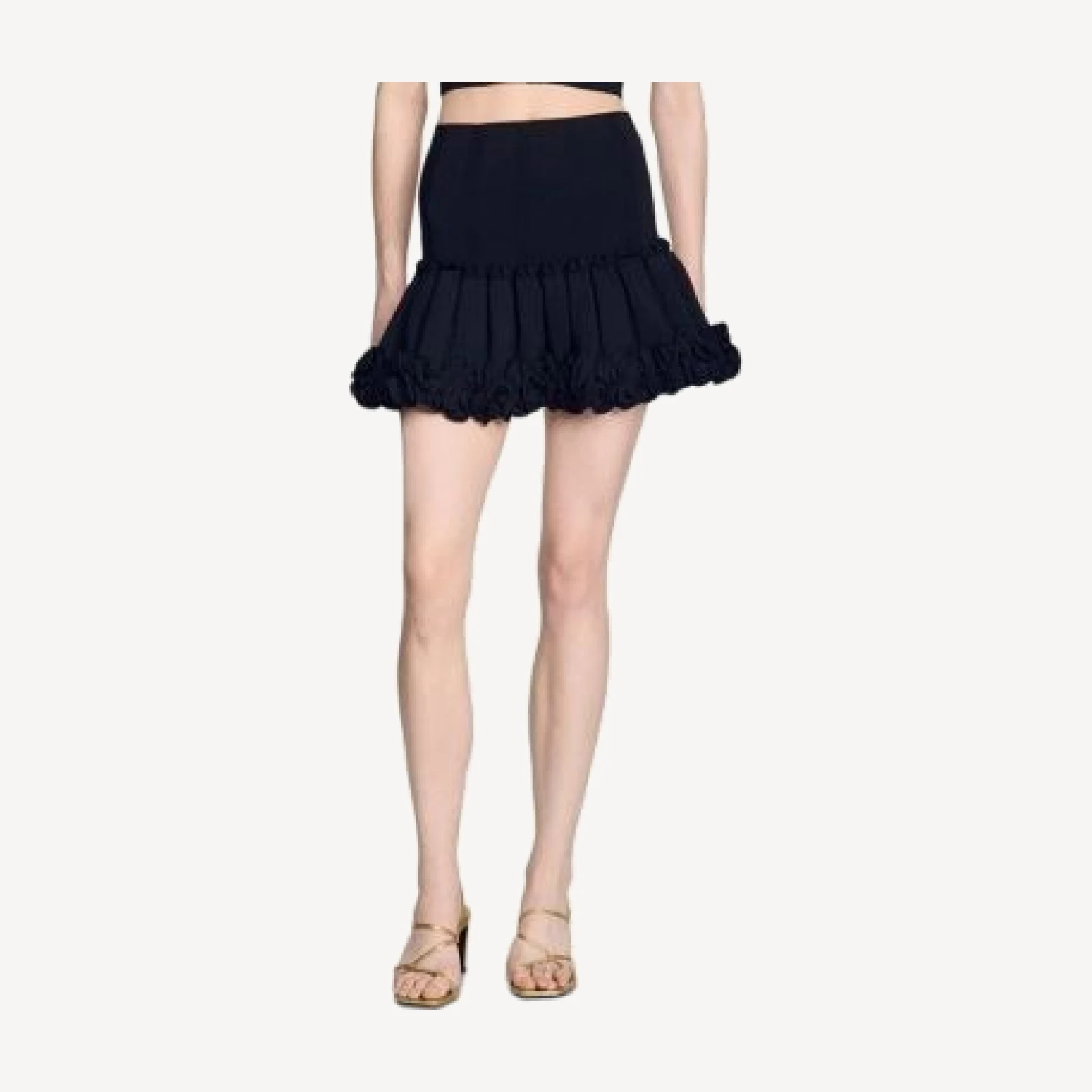 Sandro Noella Knit Mini Skirt