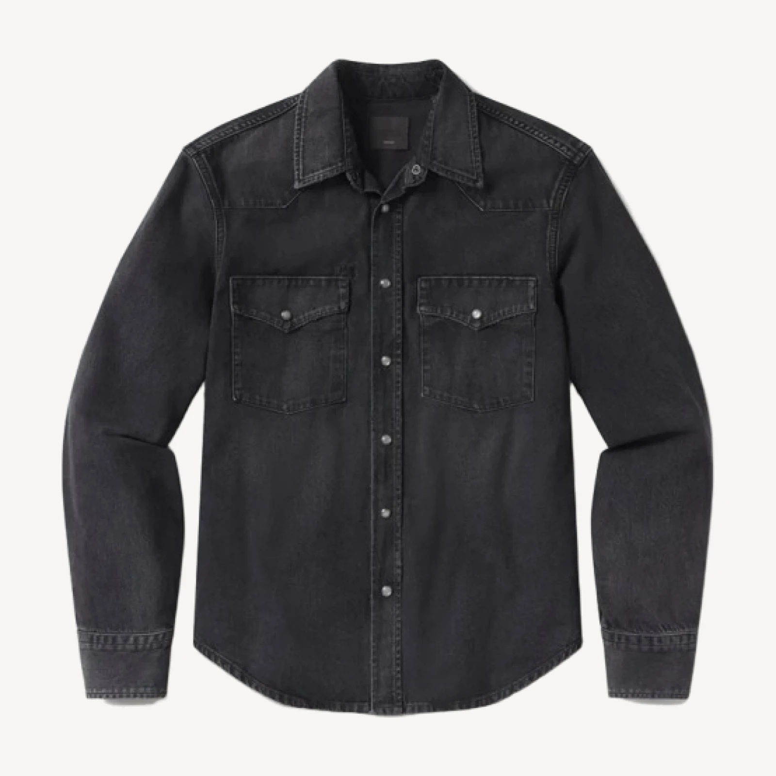 Western Shirt in Vintage Black