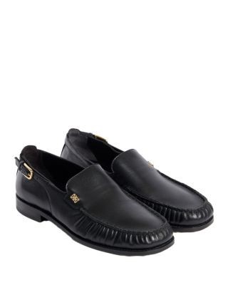 Sandro Women's Leather Buckle Loafers