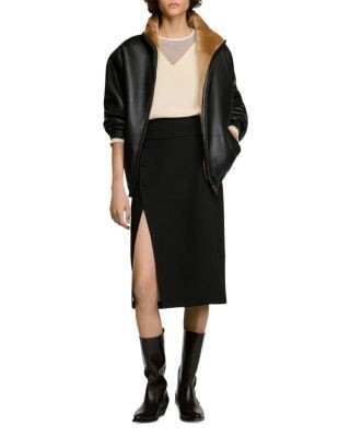 Sandro Lowen Wool & Cashmere Layered Sweater