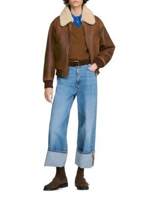 Sandro Sloane Wool & Cashmere Layered Sweater