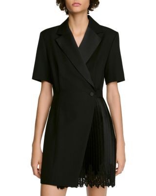 Sandro Baccarat Tailored Wrap Dress