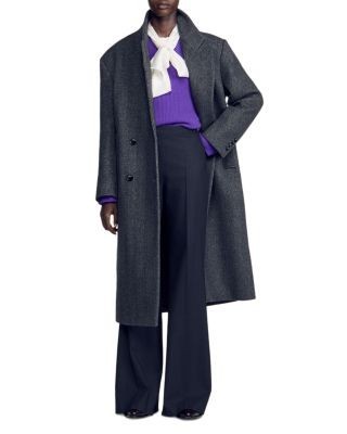 Sandro Randolph Pinstripe Flare Pants
