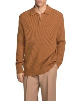 Sandro Leonardo Wool Polo Shirt
