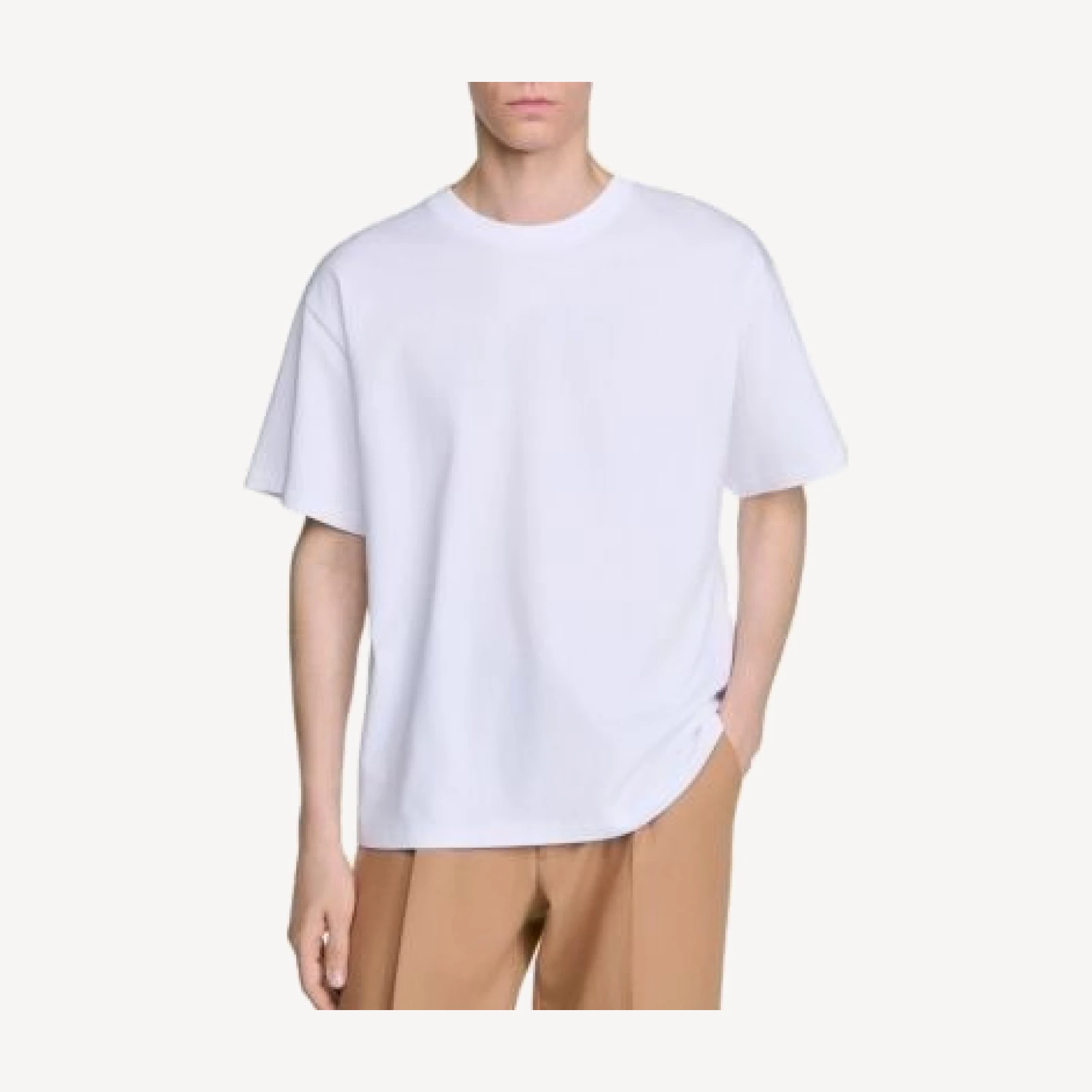 Sandro Oversized Cotton Crewneck T-Shirt