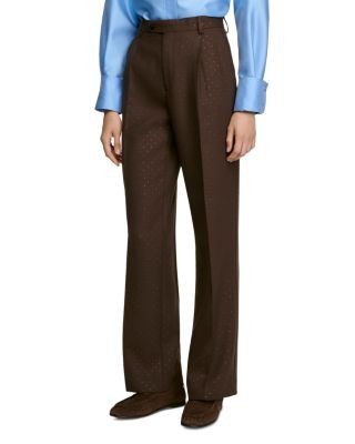 Sandro Miles Rhinestone Tab Waist Pants