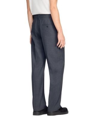 Sandro Gerard Wool Wide Leg Trousers