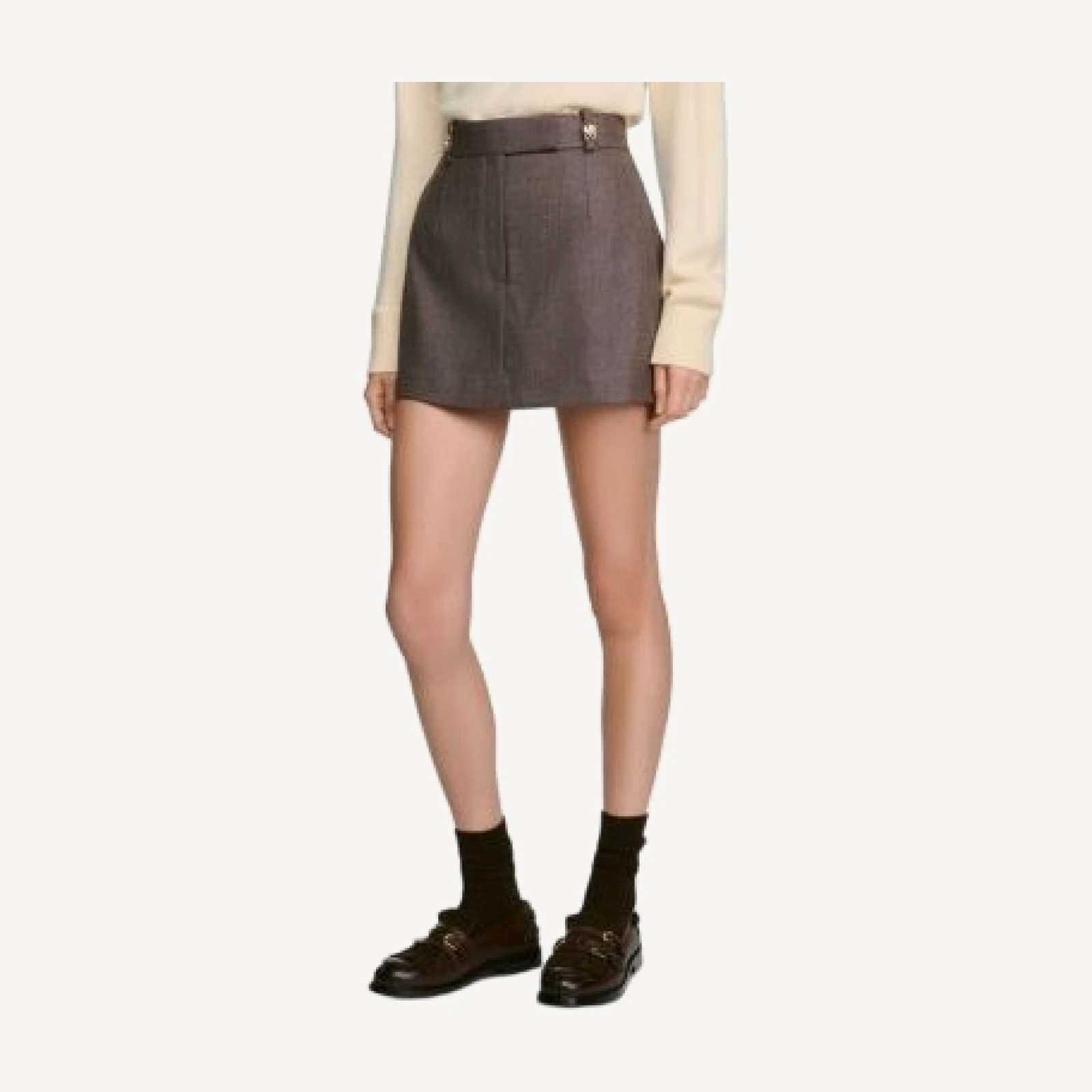 Sandro Jimmy Wool Skort