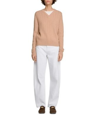 Sandro Nash Wool & Cashmere Layered Sweater