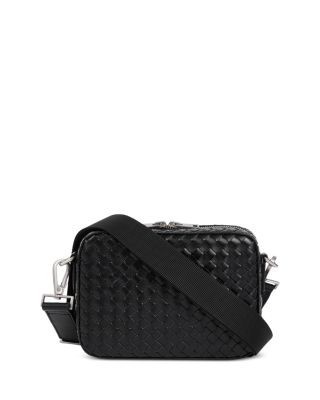 Sandro Small Braided Leather Shoulder Bag