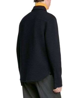 Sandro Felted Wool Pocket Shirt