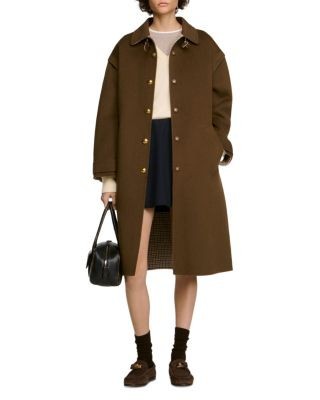 Sandro Giorjo Wool Double Faced Coat