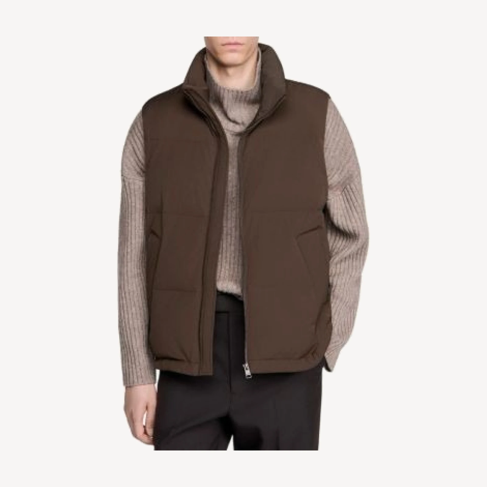 Sandro Sleeveless Zip Puffer Vest