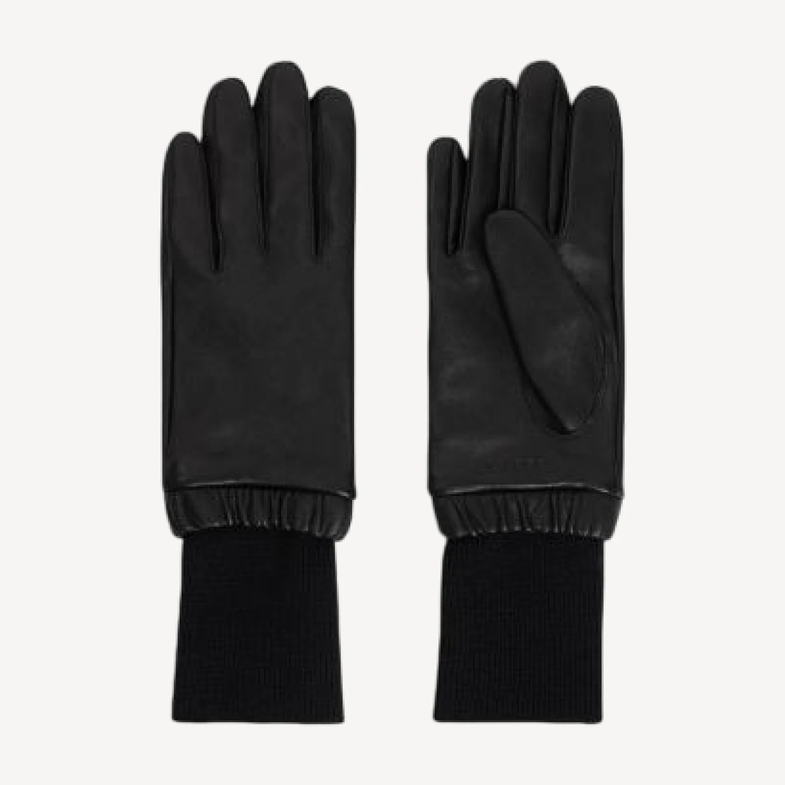 Sandro Leather & Wool Gloves