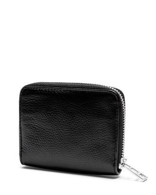 Zadig & Voltaire Mini Grained Leather Zip Wallet