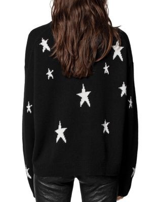 Zadig & Voltaire Markus Star Printed Cashmere Sweater