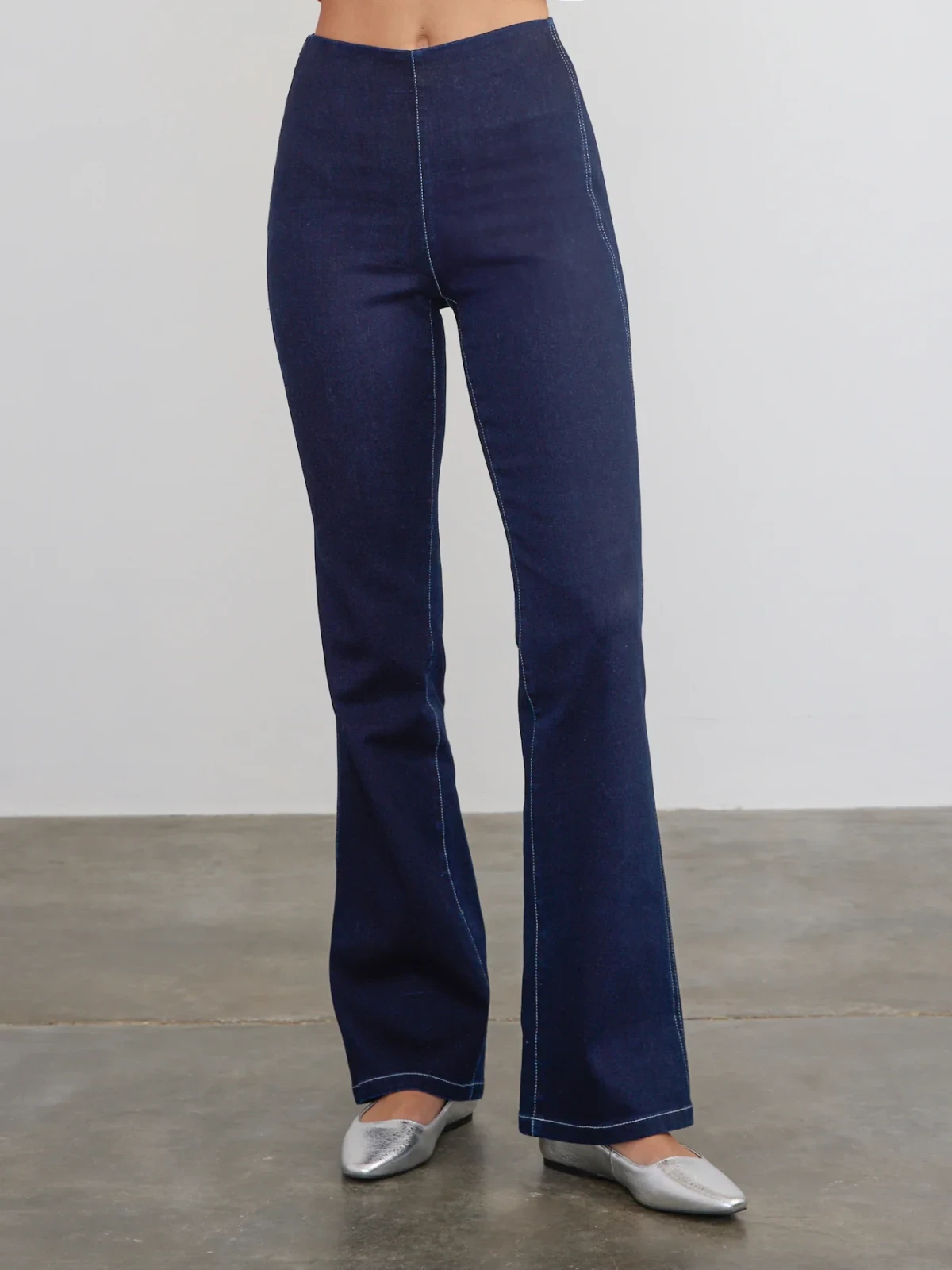 DENIM LONG FLARE PANT