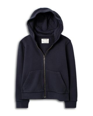 Zadig & Voltaire Girls' Liberty Zip Up Hoodie - Little Kid, Big Kid