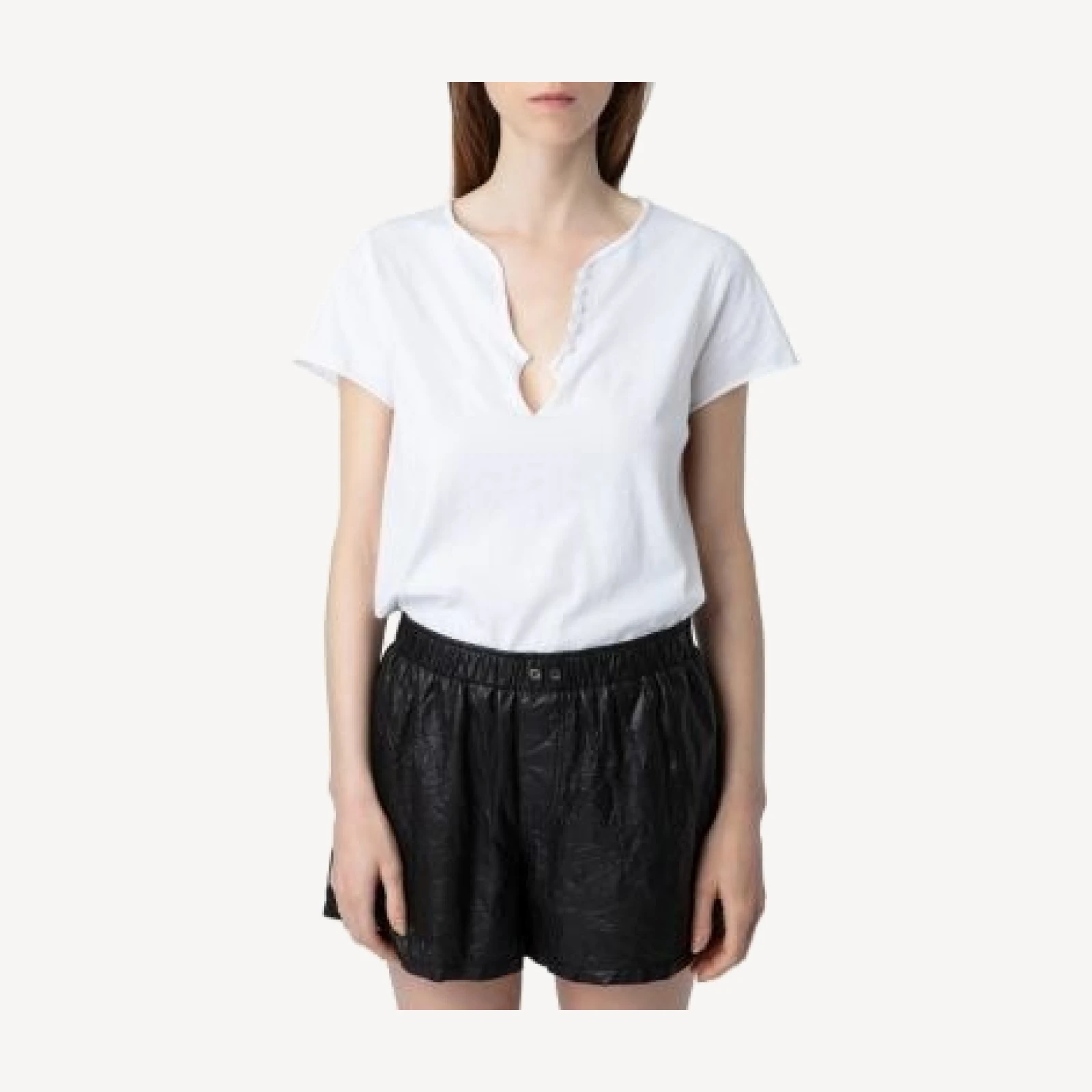 Zadig & Voltaire Diamante Henley Tee