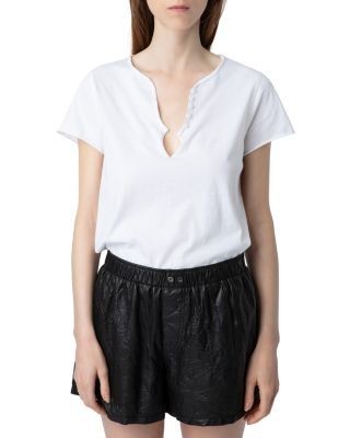 Zadig & Voltaire Diamante Henley Tee