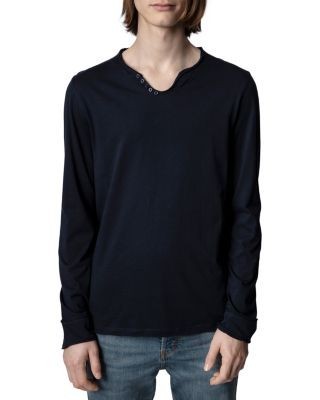 Zadig & Voltaire Monastir Cotton Long Sleeve Henley