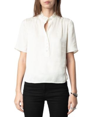 Zadig & Voltaire Topher Satin Top