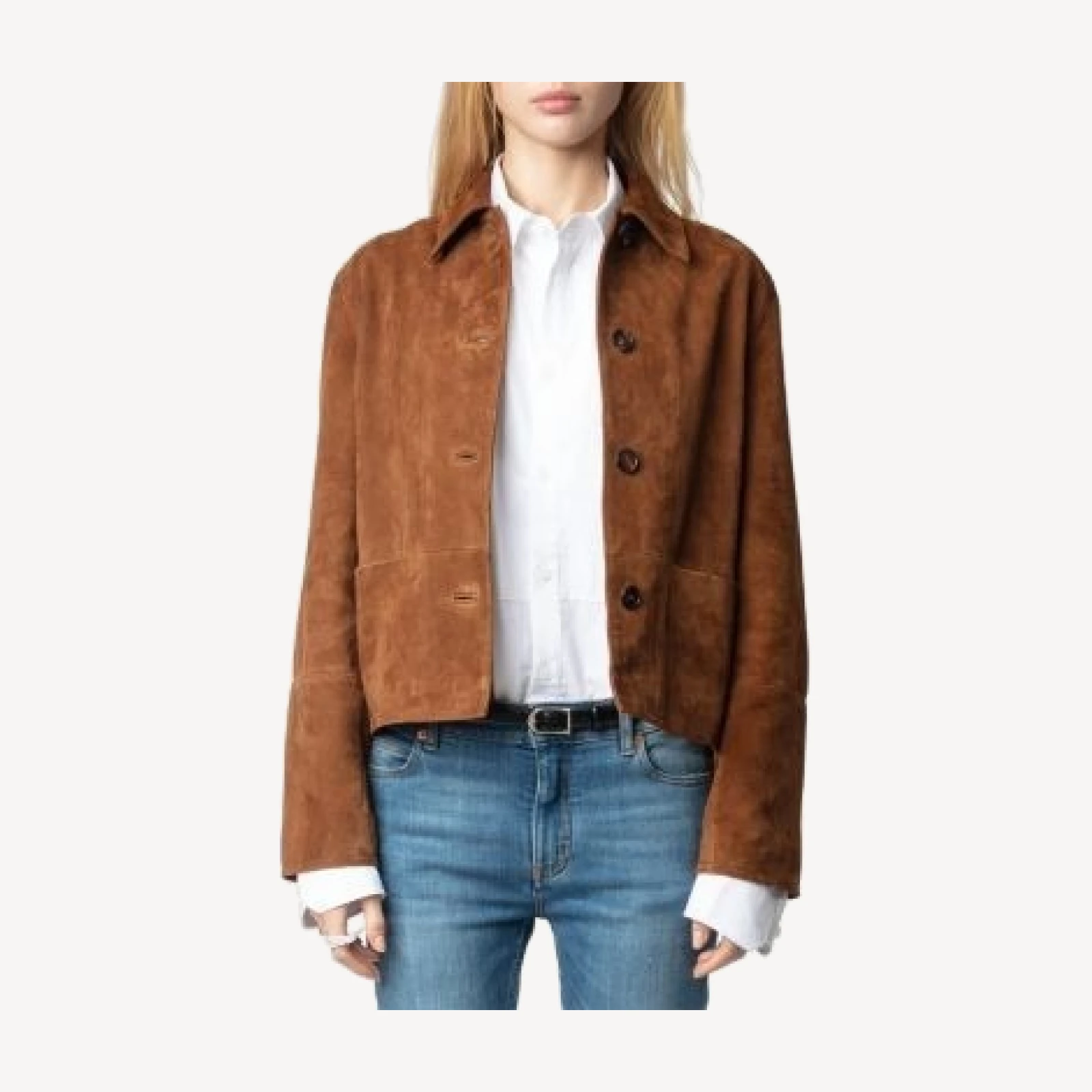 Zadig & Voltaire Lessa Suede Jacket