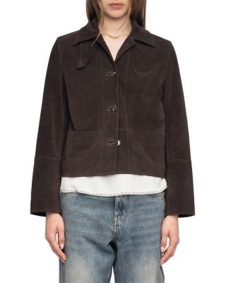 Zadig & Voltaire Lessa Heavy Suede Jacket