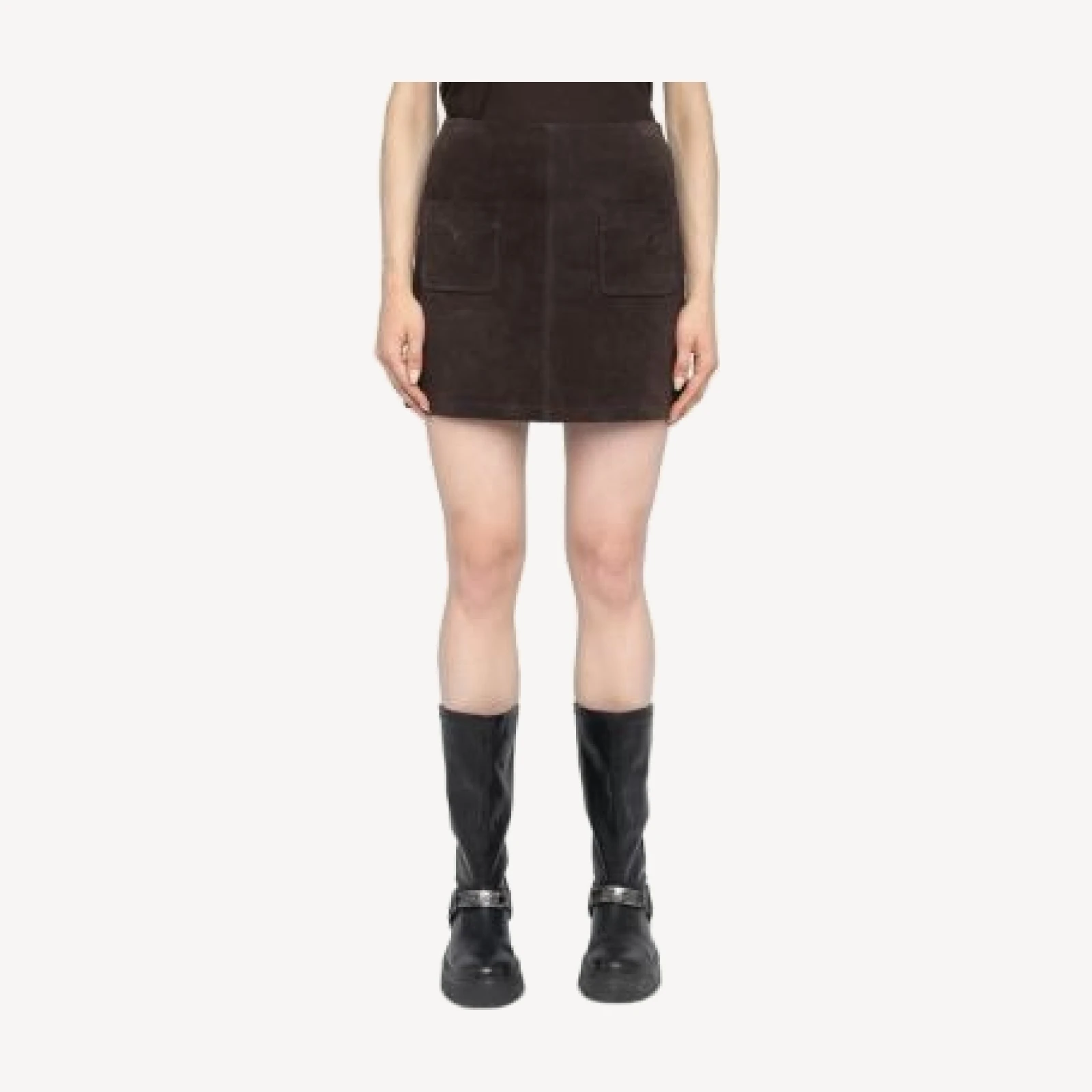 Zadig & Voltaire Jaime Suede Mini Skirt